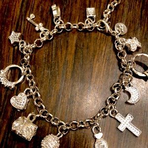 Sterling silver charm bracelet